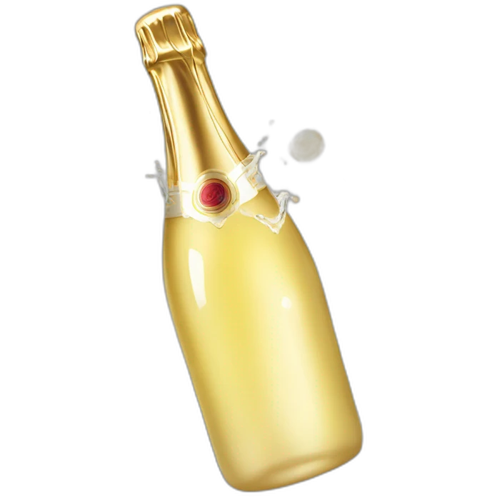 champagne-popping emoji