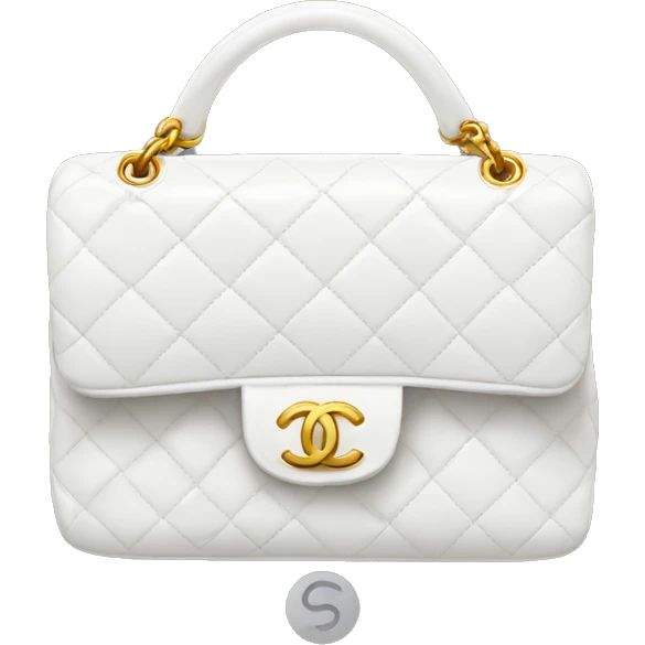 White Chanel bag emoji