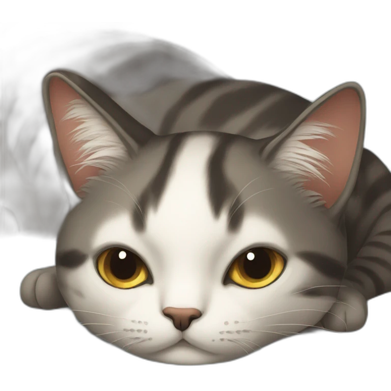 lying cat emoji