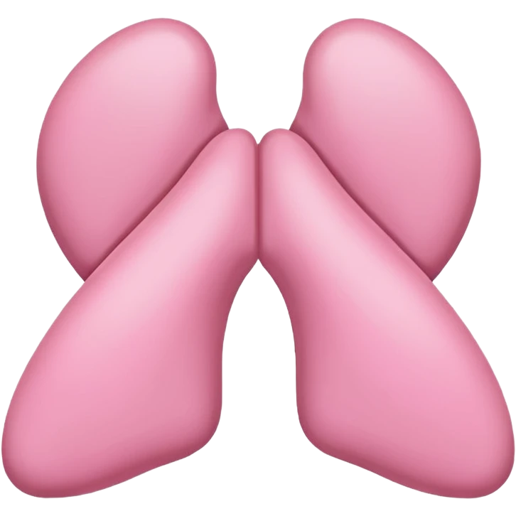 pink thyroid, simple and friendly emoji