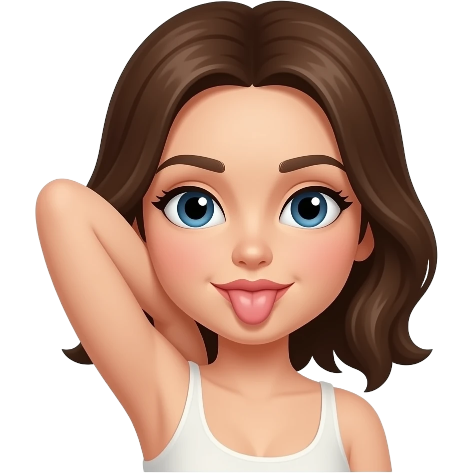 Armpit lick female emoji