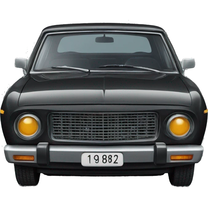 ussr black volga car 1982 emoji