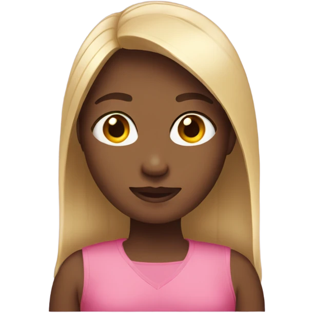 Girl with straight hair  emoji