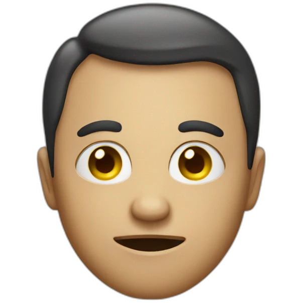 Suspicious face on something emoji