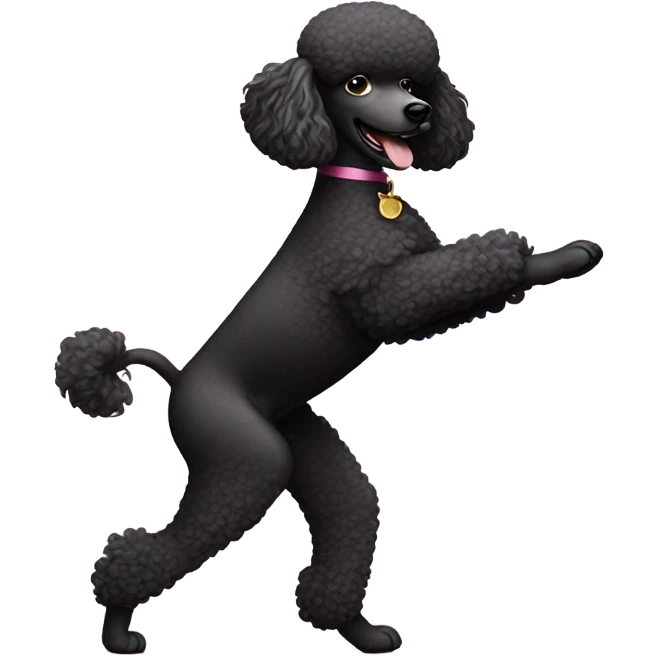 Poodle dancing  emoji