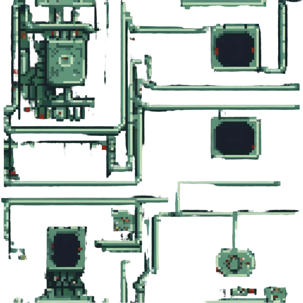 Retro circuit board  emoji