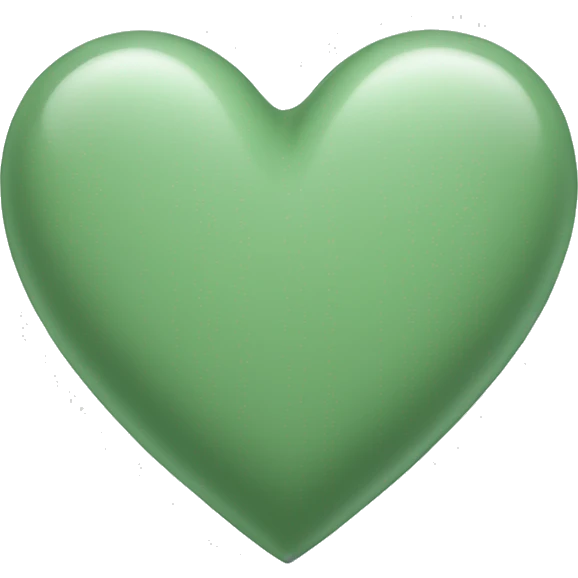 Sage Green Heart emoji