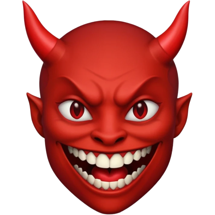 I need a devil with a lipstick grin emoji emoji