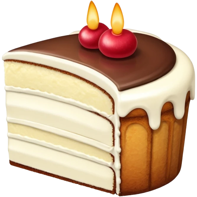 CAKE slice cream emoji