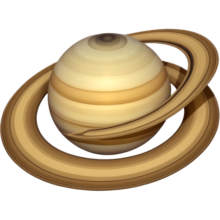 Ringless saturn emoji