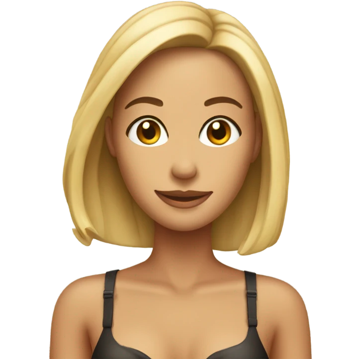 Beautiful woman in bikini emoji