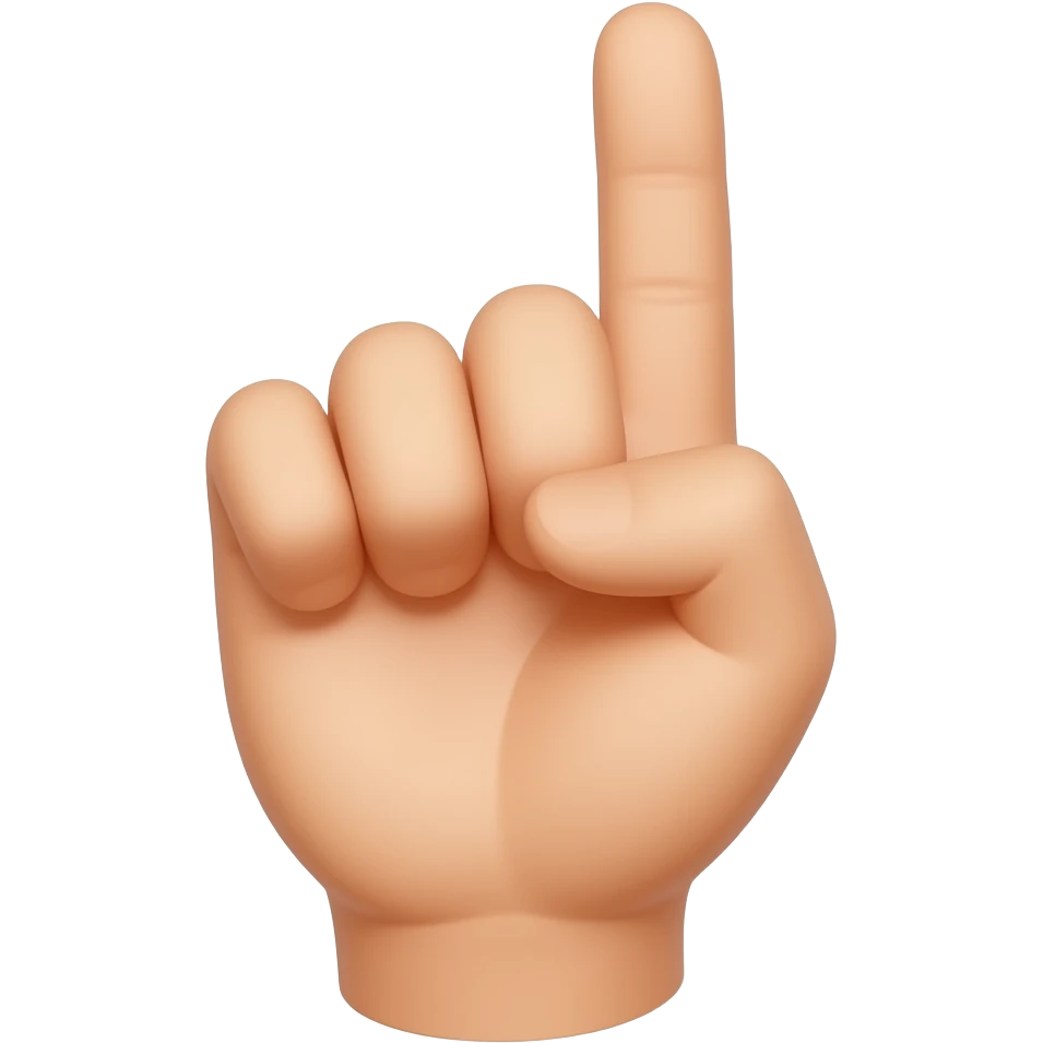 3 parmak serçe parmak ve baş parmak bükük emoji