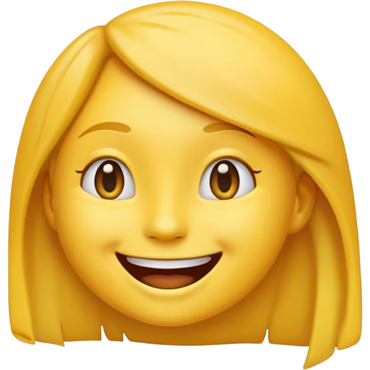 emoji smiling with joy, but only the side profile emoji