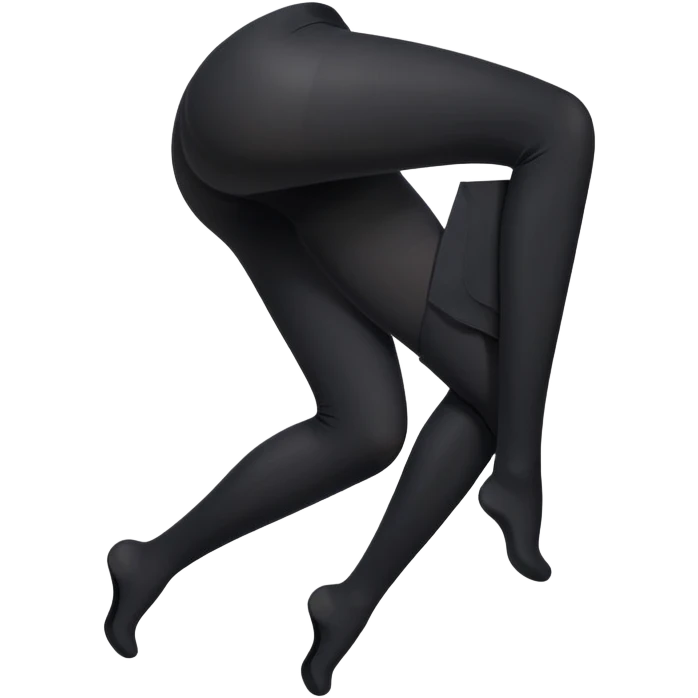 Black opaque tights folded neatly emoji