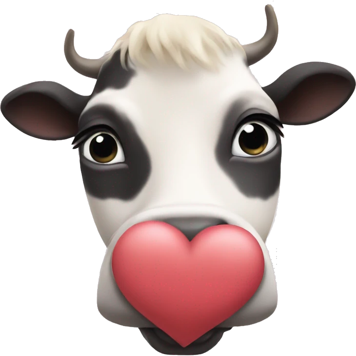 Heart cows emoji
