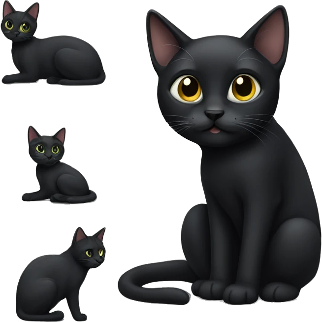  Black cat  emoji