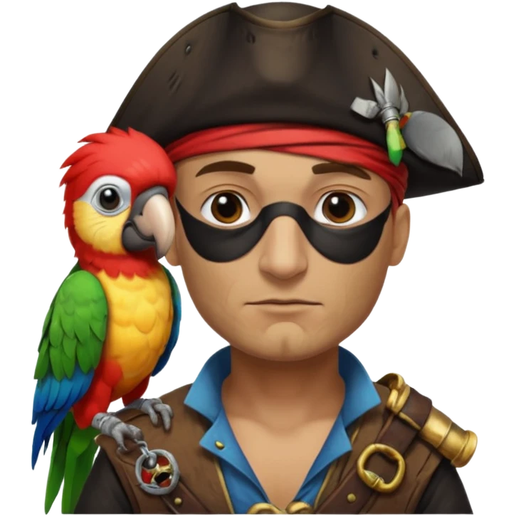 pirate and parrot emoji