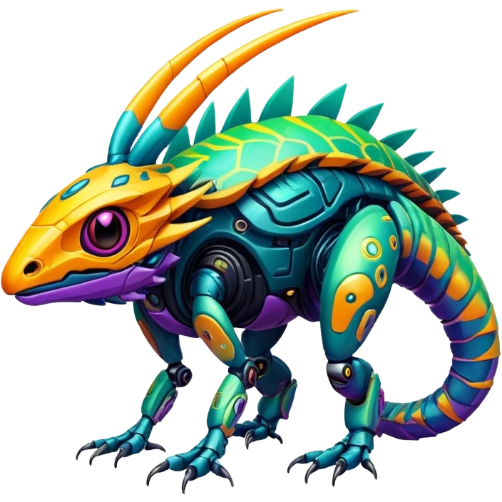 exotic tropical cyber-Fakémon-Vernid-creature emoji