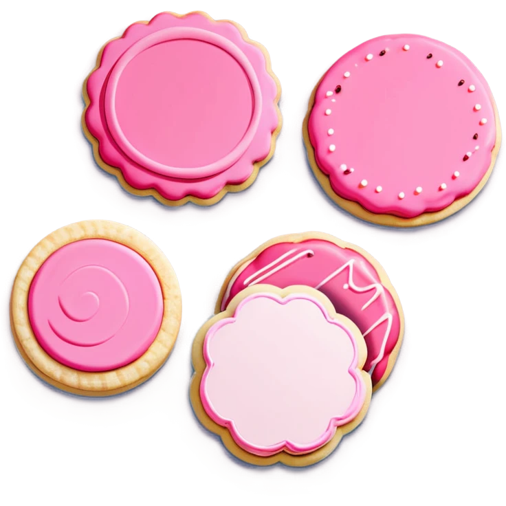 pink sugar cookies emoji