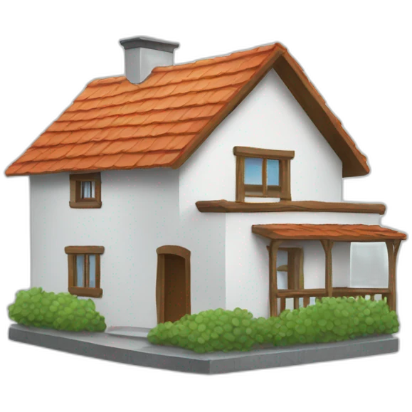 House with filter water emoji