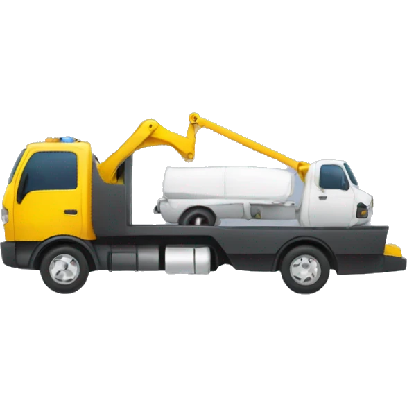 tow truck with loading space  emoji