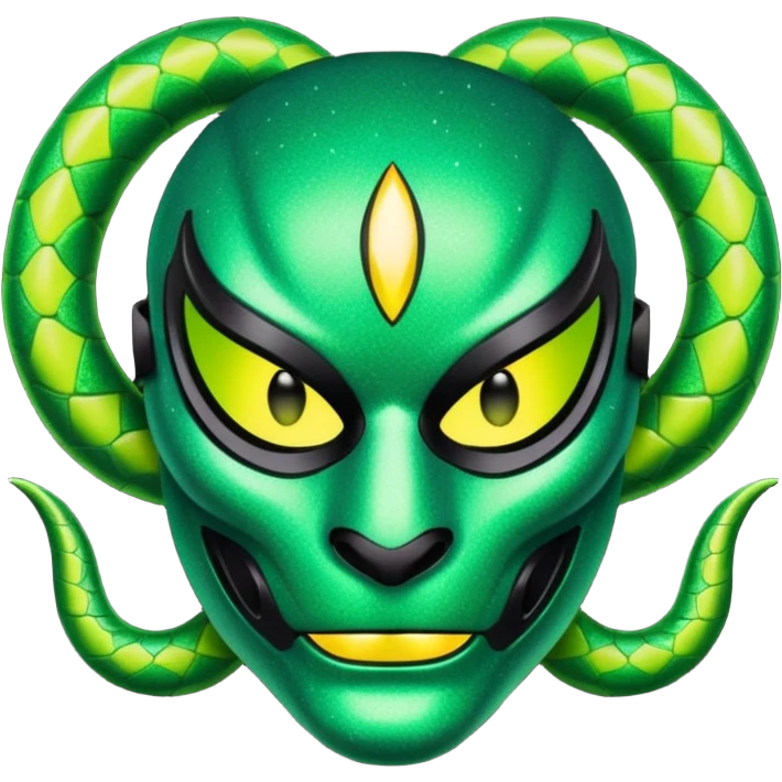 glitter green viper valorant toxic mask emoji