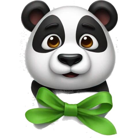 panda con un fiocco  emoji