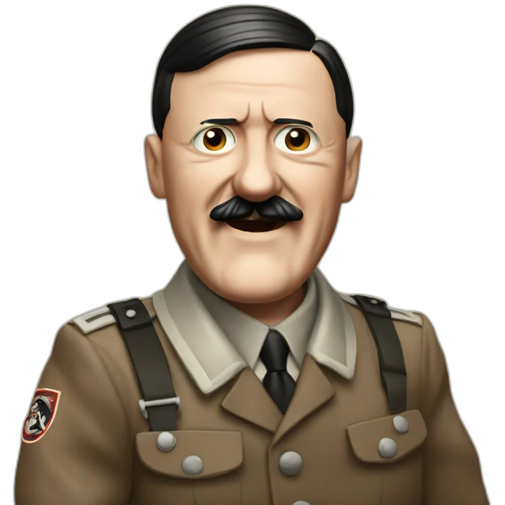 adolf hitler enjoying bbq emoji