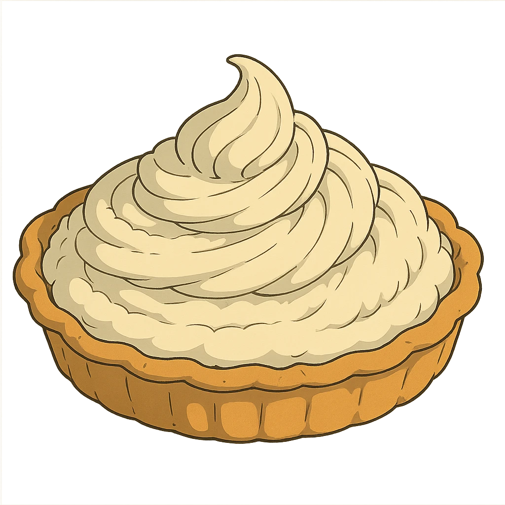 ghibli style cream pie emoji