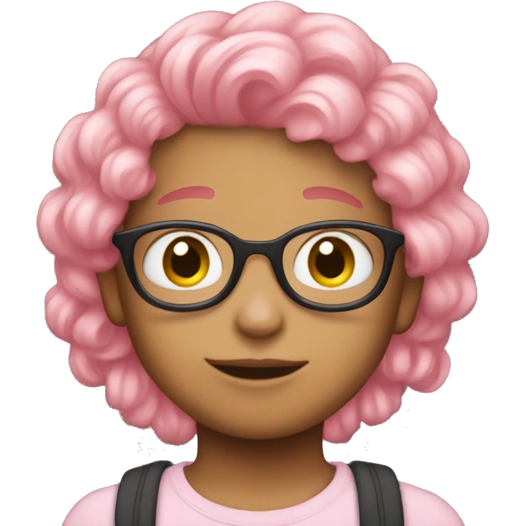 scenekid with babie pink hair emoji