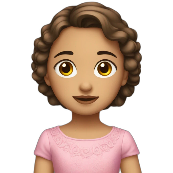 la niña enamorada emoji