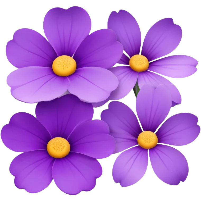 Purple flowers emoji