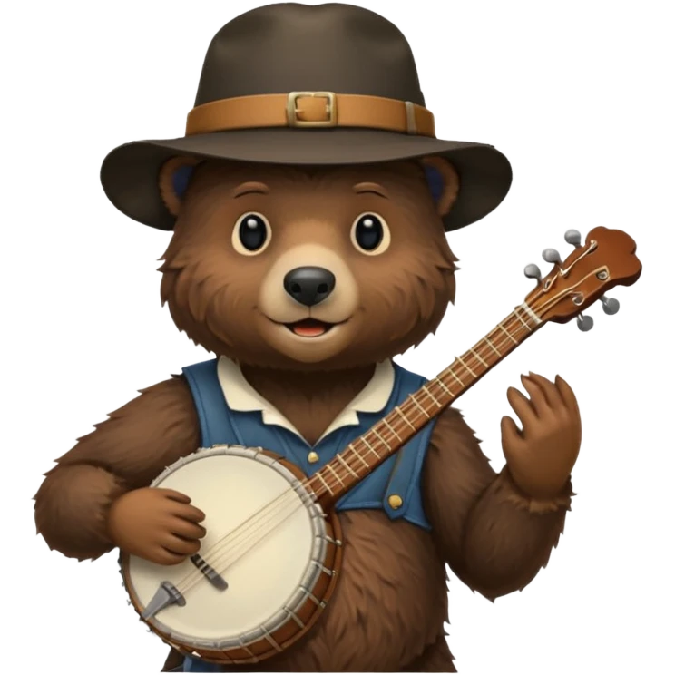 black bear musician emoji