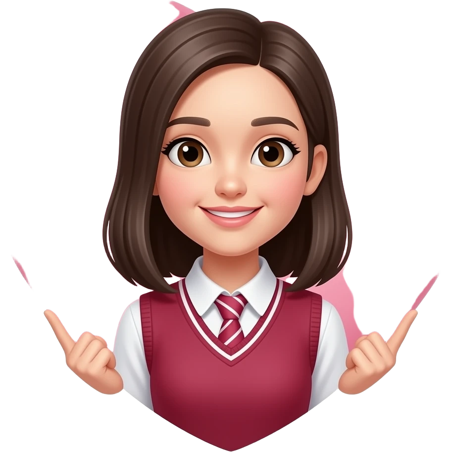 girl, student,heart emoji