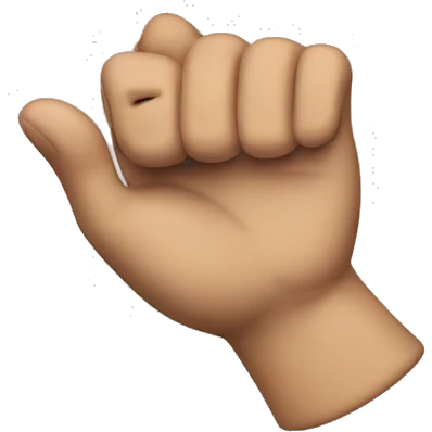 Finger guns tilted up emoji