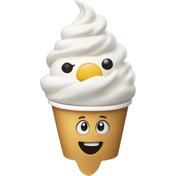 Frozen yogurt emoji