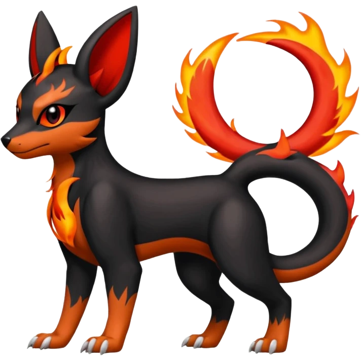 Umbreon-Houndour-Charmeleon-Guilmon-fusion emoji