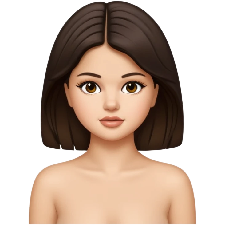Selena Gomes with her boobs out naked  emoji