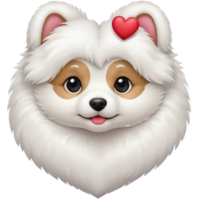 dog shaped like a heart emoji