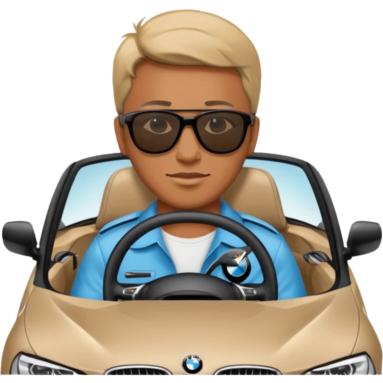 Azerbaijanian driving bmw car  emoji