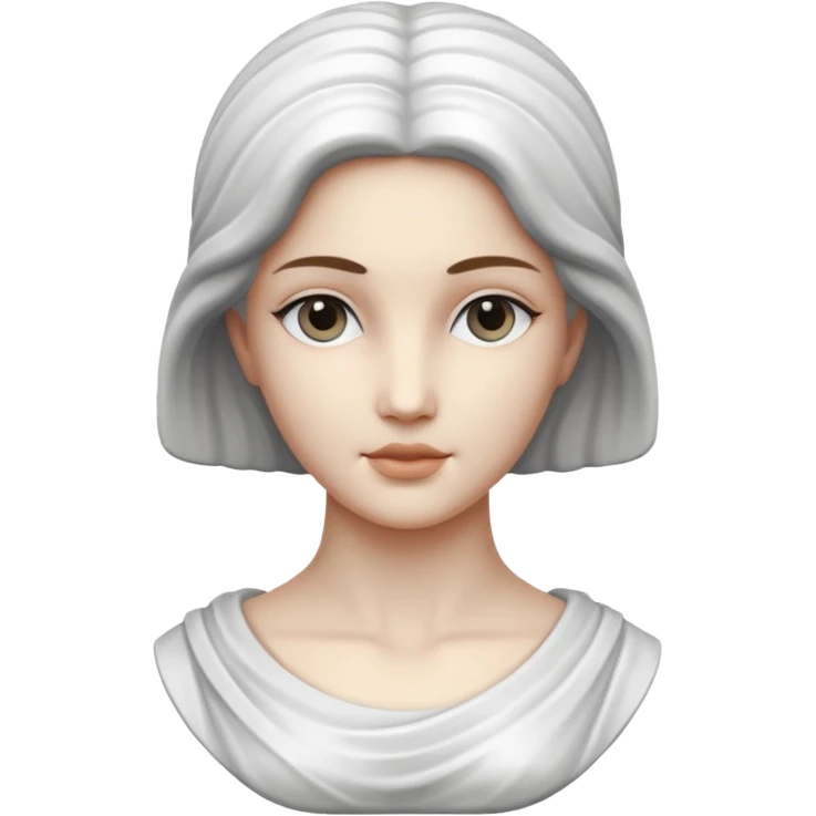 Marble statue of woman emoji