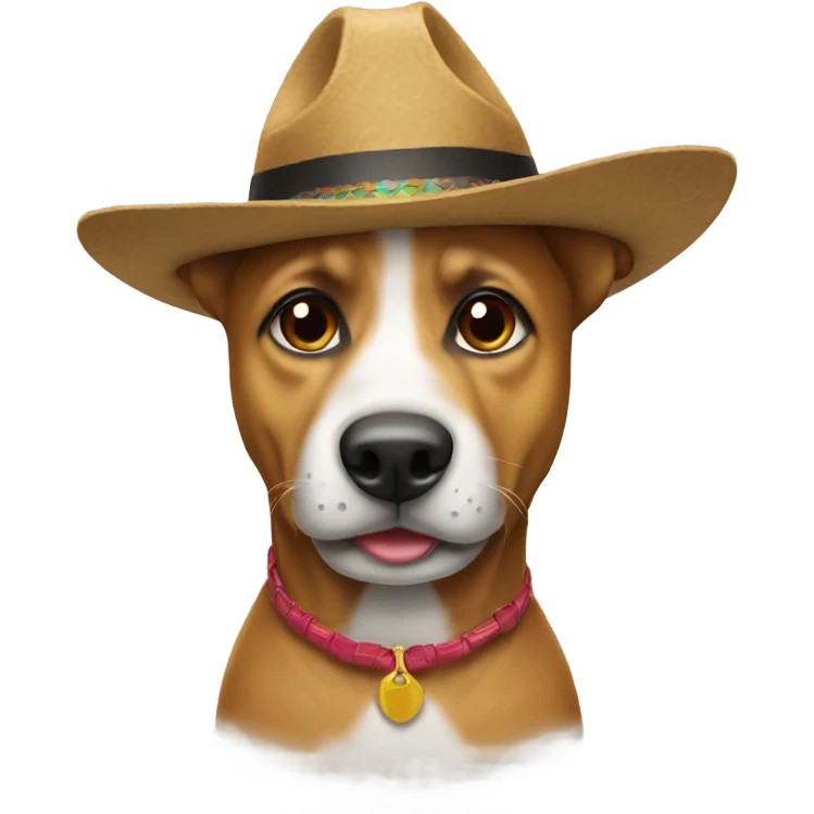 perro con un sombrero  emoji