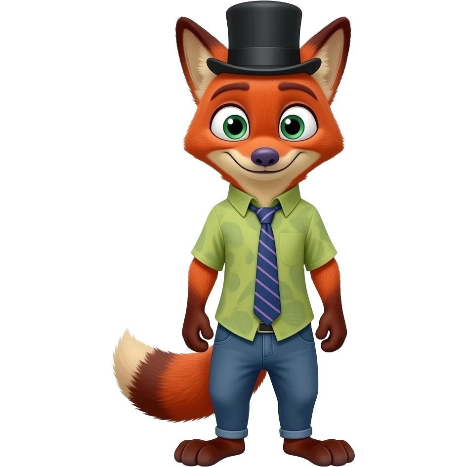🦊🎩👔👖 emoji