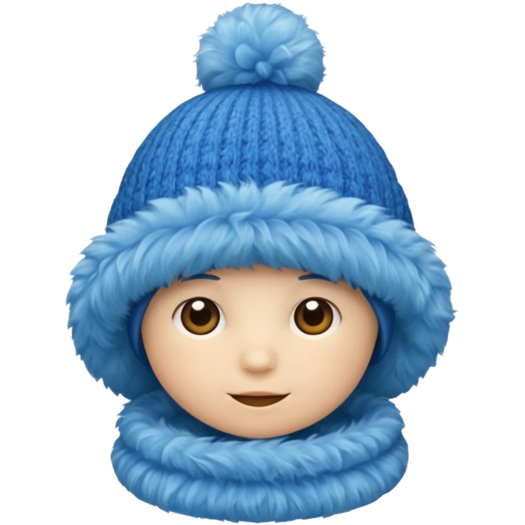 blue fluffy hat(just hat) emoji