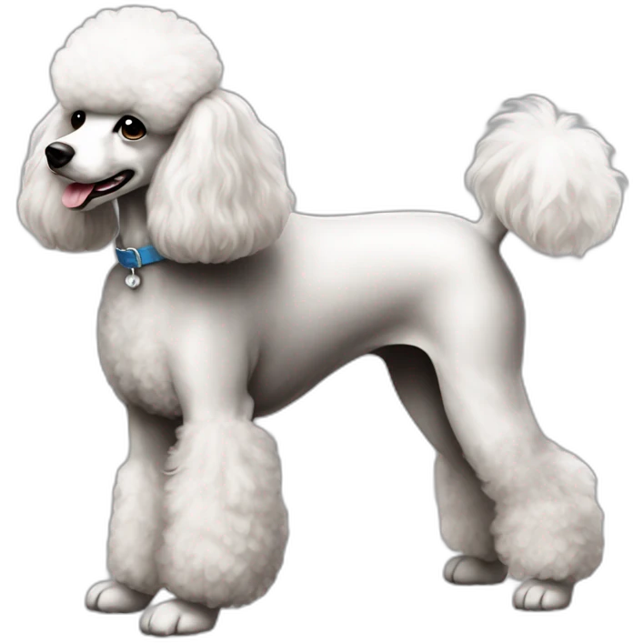 Dog Standart Poodle full-height emoji
