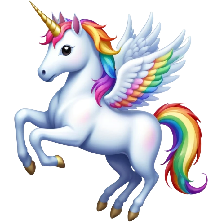 A flying unicorn emoji
