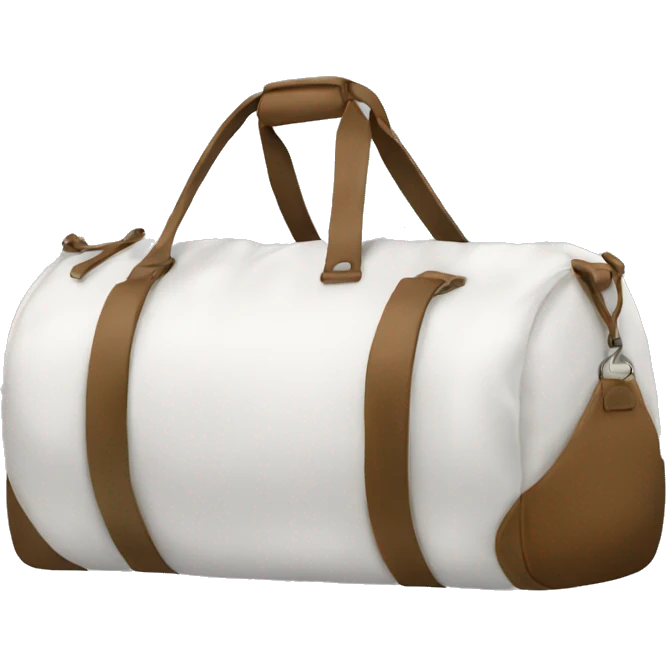 white duffle bag emoji