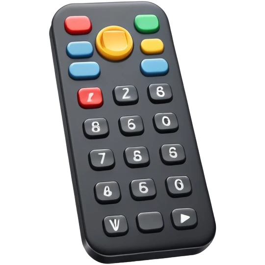 television remote emoji