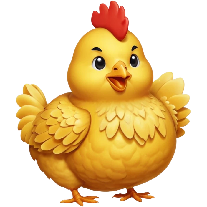 A chicken coming out of the shell emoji