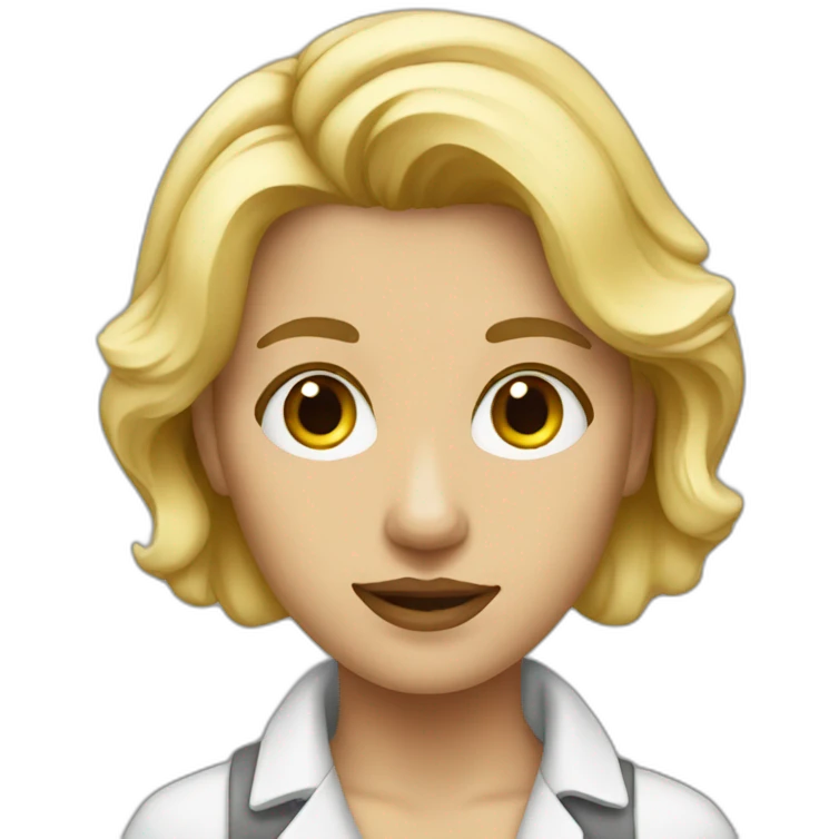 Blonde artist painter emoji